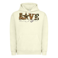 Pigment Pistachio camouflage military boots love Urban Hoodie - Artiststas