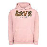 Pigment Salmon camouflage military boots love Urban Hoodie - Artiststas