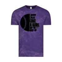 Cloud Purple I Know I Play Like A Girl Try To Keep Up Vintage Tee - Bettercallsaul