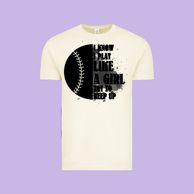 I Know I Play Like A Girl Try To Keep Up Vintage Tee Designed By Bettercallsaul