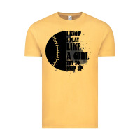 Vintage Mustard I Know I Play Like A Girl Try To Keep Up Vintage Tee - Bettercallsaul