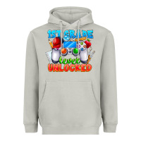 Moon Dust 1st Grade Level Unlocked Heavyweight Hoodie - CowhideDigitalArt