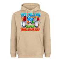 Mushroom 1st Grade Level Unlocked Heavyweight Hoodie - CowhideDigitalArt