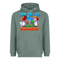 Sage 1st Grade Level Unlocked Heavyweight Hoodie - CowhideDigitalArt