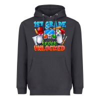 Smoke 1st Grade Level Unlocked Heavyweight Hoodie - CowhideDigitalArt