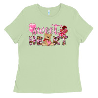 Matcha sweetheart with bear Ladies Tee - NancyCooperArtShop