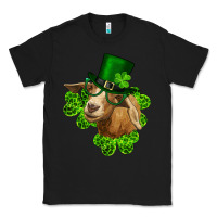Black st. patrick's day goat clovers and leprechaun hat Classic Tee - RanaPortraitStore