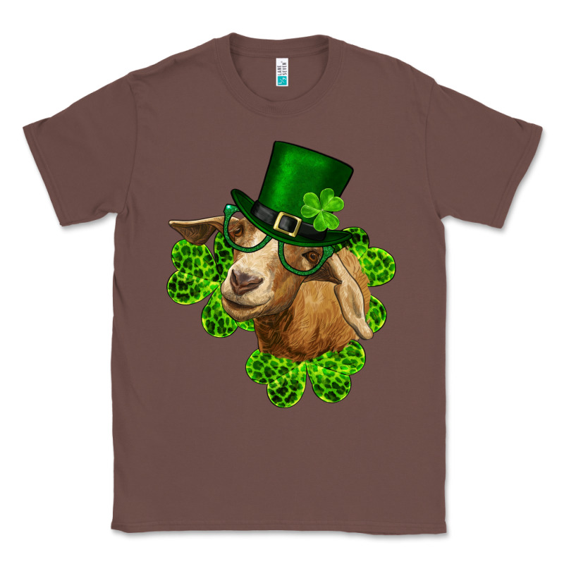 St. Patrick's Day Goat Clovers And Leprechaun Hat Classic Tee by RanaPortraitStore | Teevron