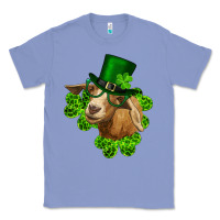 Colony Blue st. patrick's day goat clovers and leprechaun hat Classic Tee - RanaPortraitStore