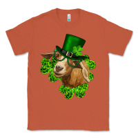 Copper st. patrick's day goat clovers and leprechaun hat Classic Tee - RanaPortraitStore