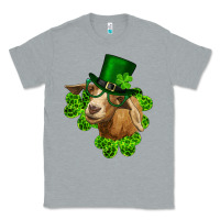 Heather Grey st. patrick's day goat clovers and leprechaun hat Classic Tee - RanaPortraitStore