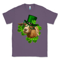 Lavender st. patrick's day goat clovers and leprechaun hat Classic Tee - RanaPortraitStore
