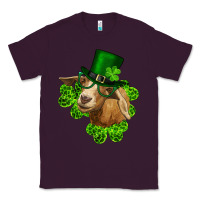 Plum st. patrick's day goat clovers and leprechaun hat Classic Tee - RanaPortraitStore
