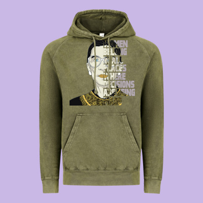 Rbg Ruth Bader Ginsburg Women Belong In All Places Vintage Hoodie Designed By Bettercallsaul