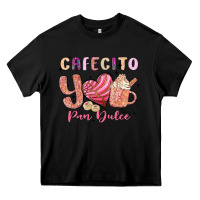 Black cafecito y pan dulce Heavy Core Tee - MaliasSmallBusiness