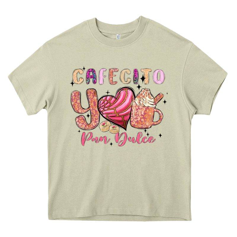 Cafecito Y Pan Dulce Heavy Core Tee by MaliasSmallBusiness | Teevron