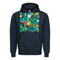 Navy school boy coffe cup with camouflage seamless pattern bbs Zipper Hoodie - BundleAndBundleShop