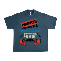 Midnight Navy I belong to a HAIRDRESSER warning job funny partner Urban Heavy Tee - Bettercallsaul