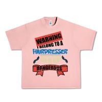 Salmon I belong to a HAIRDRESSER warning job funny partner Urban Heavy Tee - Bettercallsaul