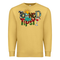 Antique Gold Tanned And Tipsy Premium Sweatshirt - CowhideDigitalArt
