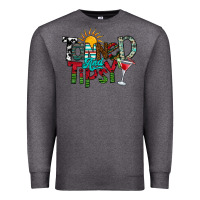 Charcoal Heather Tanned And Tipsy Premium Sweatshirt - CowhideDigitalArt