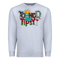 Heather Grey Tanned And Tipsy Premium Sweatshirt - CowhideDigitalArt
