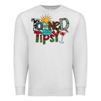 Oatmeal Heather Tanned And Tipsy Premium Sweatshirt - CowhideDigitalArt