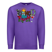 Purple Tanned And Tipsy Premium Sweatshirt - CowhideDigitalArt