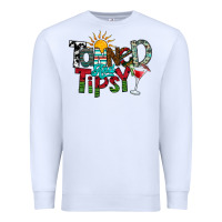 White Tanned And Tipsy Premium Sweatshirt - CowhideDigitalArt