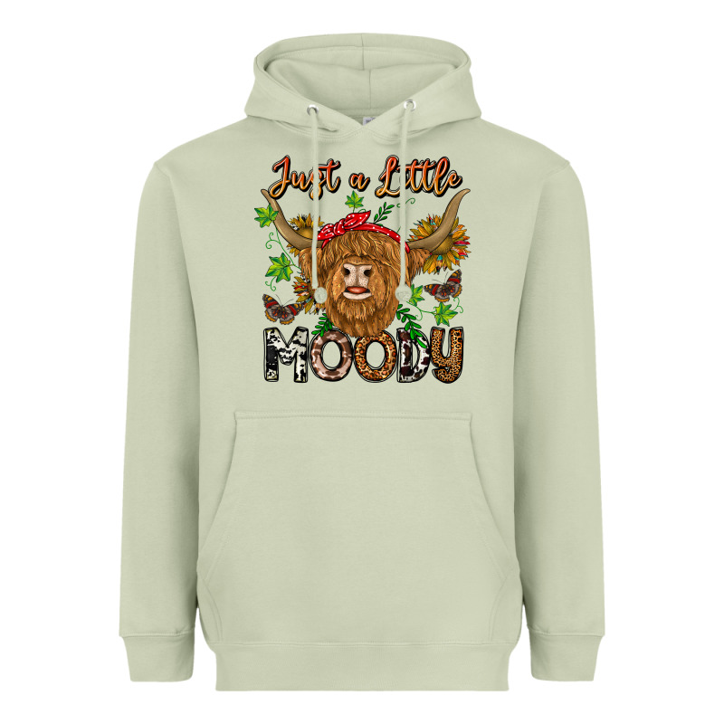 Just A Little Moody Heavyweight Hoodie by CowhideDigitalArt | Teevron