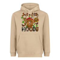 Mushroom Just a Little Moody Heavyweight Hoodie - CowhideDigitalArt