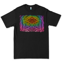 Black colorful zebra background Premium Tee - RanaPortraitStore