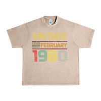 French Oak Born in 1980 Vintage February Urban Heavy Tee - Bettercallsaul