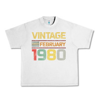 Lunar Rock Born in 1980 Vintage February Urban Heavy Tee - Bettercallsaul