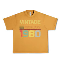 Peanut Butter Born in 1980 Vintage February Urban Heavy Tee - Bettercallsaul