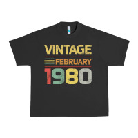 Pigment Black Born in 1980 Vintage February Urban Heavy Tee - Bettercallsaul