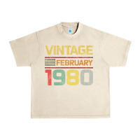 Sandshell Born in 1980 Vintage February Urban Heavy Tee - Bettercallsaul