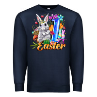Navy MY easter Premium Sweatshirt - CowhideDigitalArt