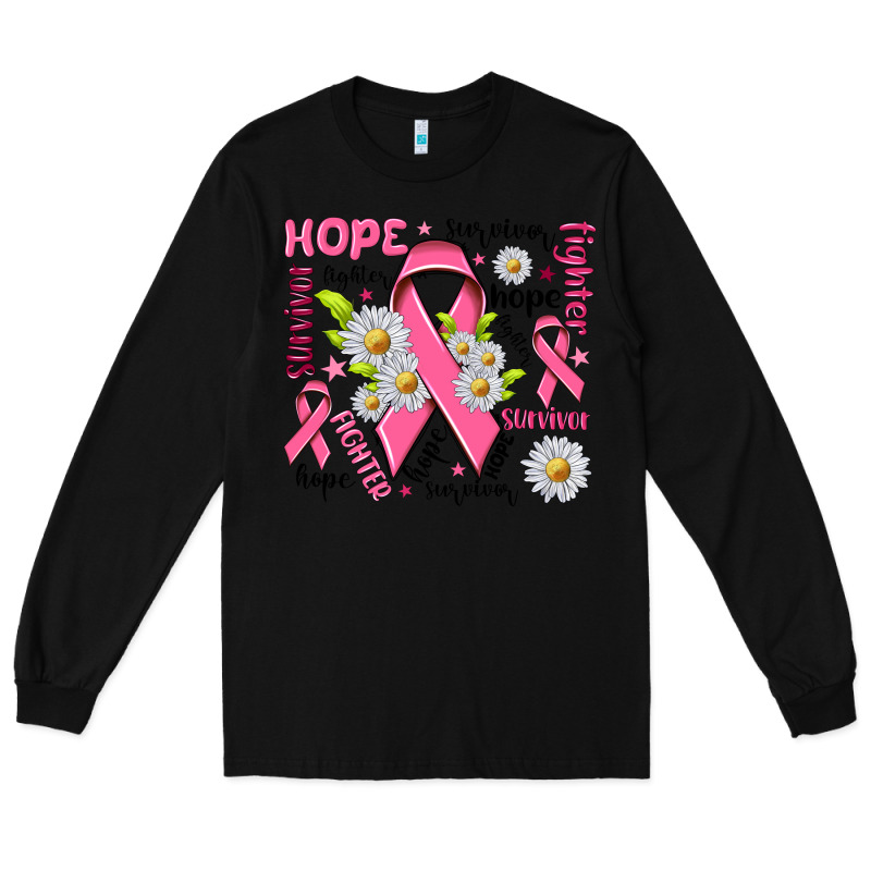 Breast Cancer Long Sleeve Tee by NancyCooperArtShop | Teevron