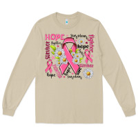 Mushroom Breast Cancer Long Sleeve Tee - NancyCooperArtShop