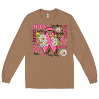 Toasted Coconut Breast Cancer Long Sleeve Tee - NancyCooperArtShop