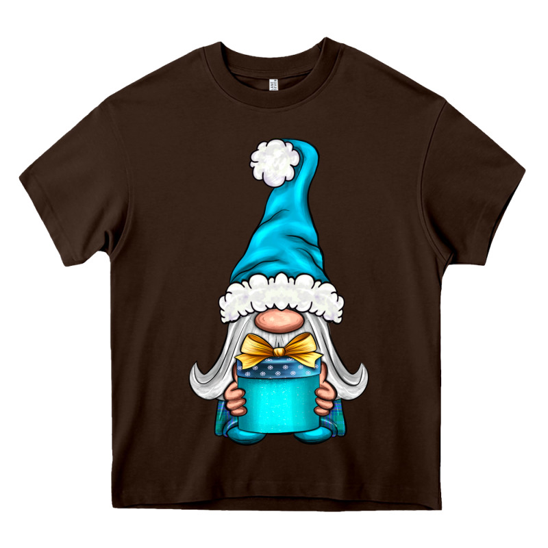 Winter Gnome With Gift Heavy Core Tee by NancyCooperArtShop | Teevron