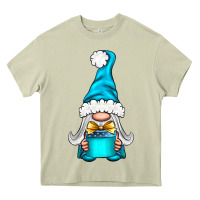 Mossy winter gnome with gift Heavy Core Tee - NancyCooperArtShop