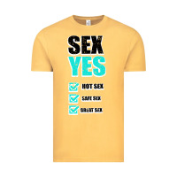 Vintage Mustard SEX YES HOT SEX SAFE SEX GREAT SEX Vintage Tee - Bettercallsaul
