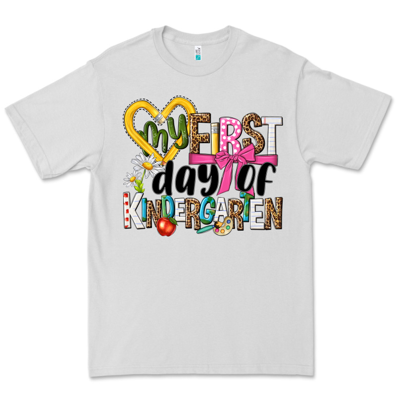 My First Day Of Kindergarten Premium Tee by NancyCooperArtShop | Teevron
