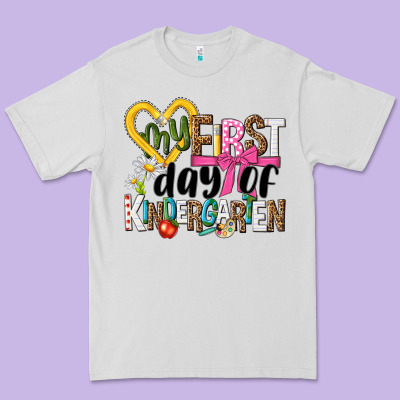 My First Day Of Kindergarten Premium Tee Designed By Nancycooperartshop