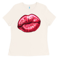 Bone lips mark Ladies Tee - NancyCooperArtShop
