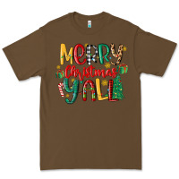 Cacao merry christmas y'all Premium Tee - MaliasSmallBusiness