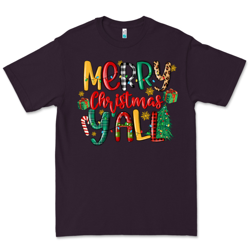 Merry Christmas Y'all Premium Tee by MaliasSmallBusiness | Teevron