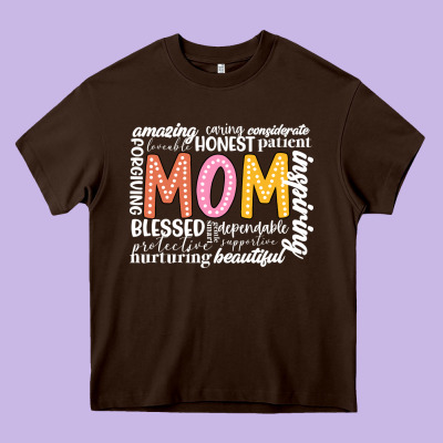 Mom Heavy Core Tee Designed By Jahusdesignshop